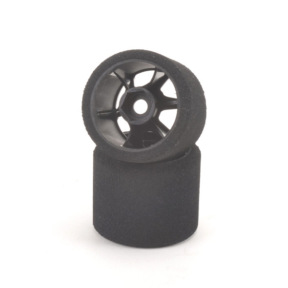Contact RC JT3-30RA 1/12 Hex Rear Magenta Tire A Foam 30Shore - 46mm Black Wheels (2)