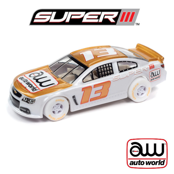 Auto World Super III 2015 Chevy SS Stock Car iWheels HO Scale Slot Car