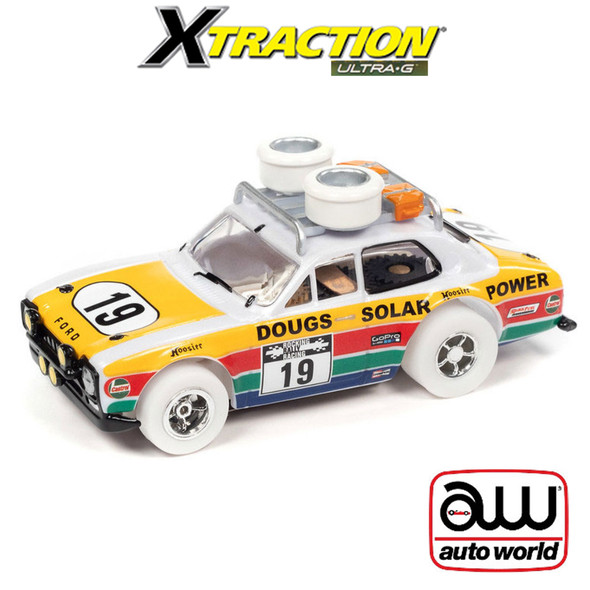 Auto World Xtraction 1975 Ford Escort w/Roof Rack iWheels HO Slot Car