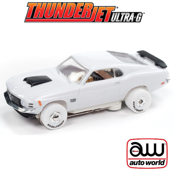 Auto World Thunderjet 1970 Ford Mustang Boss 429 iWheels HO Scale Slot Car