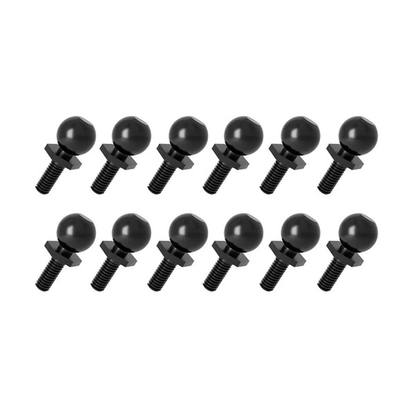 GPM Medium Carbon Steel Ball Head Screw (M1.4 Pivot) Black for Losi 1/24 Micro-B