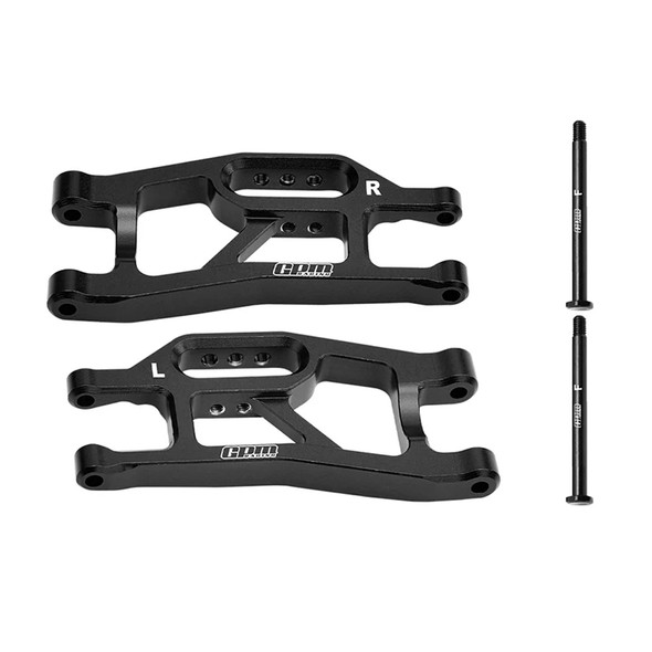 GPM Aluminum 7075 Alloy Front Lower Suspension Arms Black for 1/16 Mini Maxx