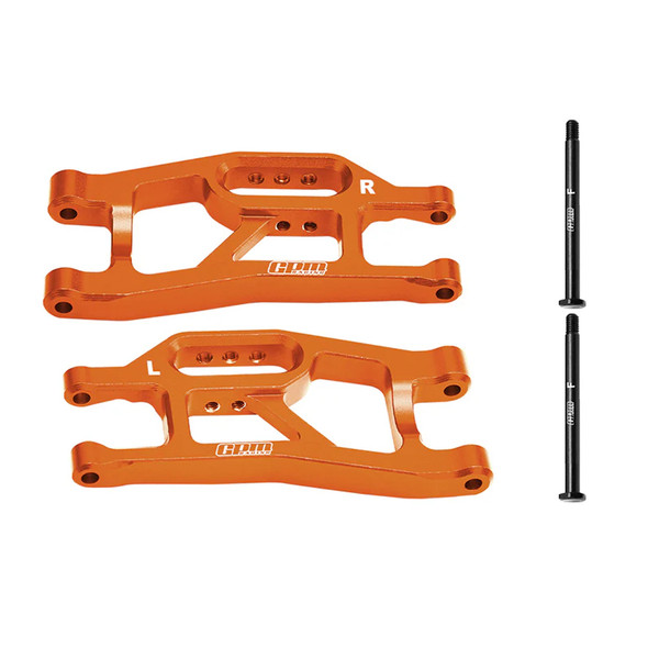 GPM Aluminum 7075 Alloy Front Lower Suspension Arms Orange for 1/16 Mini Maxx