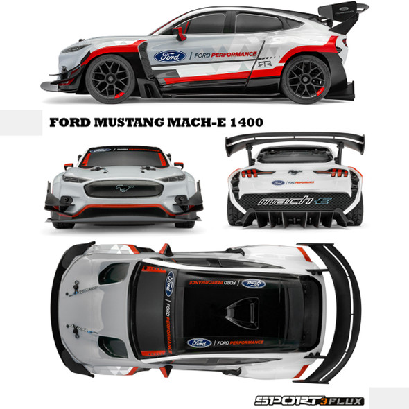 HPI 160375 1/10 SPORT 3 FLUX RTR 4WD w/ Painted Ford Mustang Mach-E 1400 Body