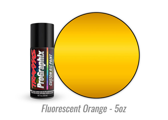 Traxxas 5061 ProGraphix RC Body Spray Paint - Fluorescent Orange (5oz)