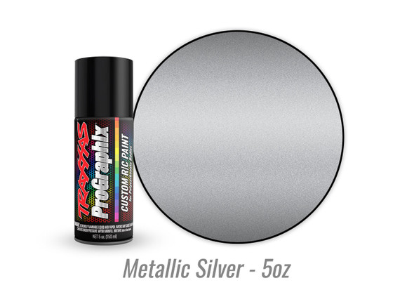 Traxxas 5073 ProGraphix RC Body Spray Paint - Metallic Silver (5oz)