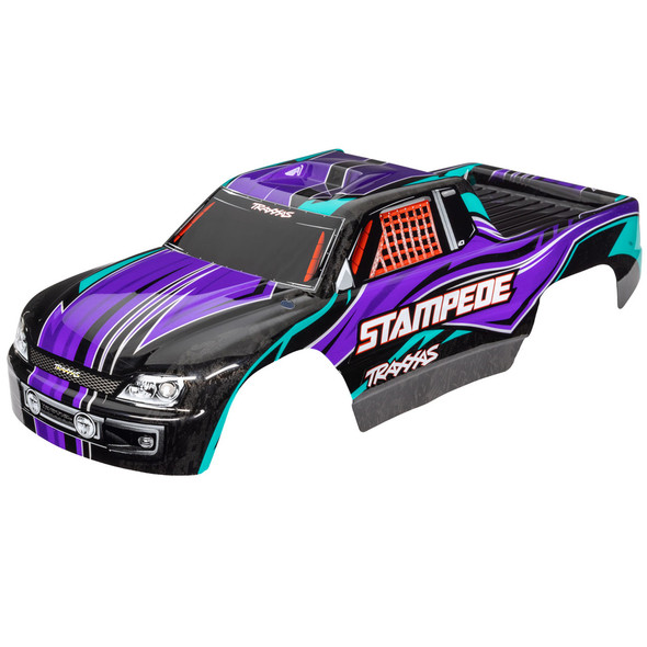 Traxxas 3651P Painted Decals Applied Purple Body for Stampede & Stampede VXL