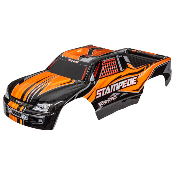 Traxxas 3651T Painted Decals Applied Orange Body for Stampede & Stampede VXL