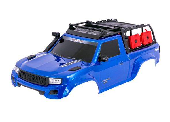 Traxxas 8213-BLUE Painted, Decals Applied Complete Blue Clipless Body for TRX-4 Sport