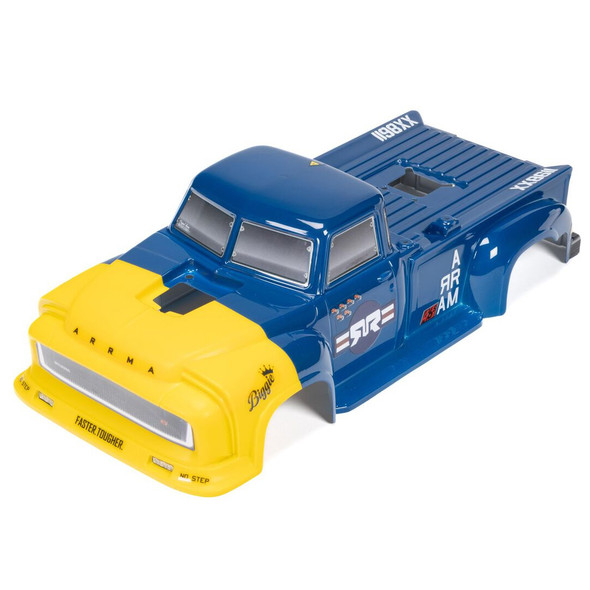 ARRMA ARA-1542 1/8 Painted Body Yellow / Blue w/ Decals for NOTORIOUS 6S BLX V6