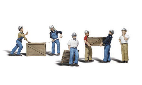 Woodland Scenics Accents Dock Workers Train Figures O A2729