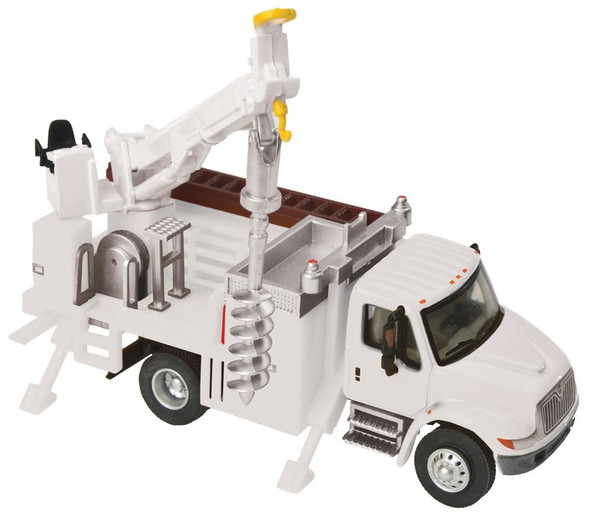 Walthers International(R) 4300 Utility Truck w/ Drill White HO Scale