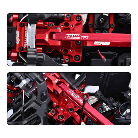 GPM Aluminum 7075 Alloy Center Brace Front Mount Black for 1/8 KRATON 6S EXB