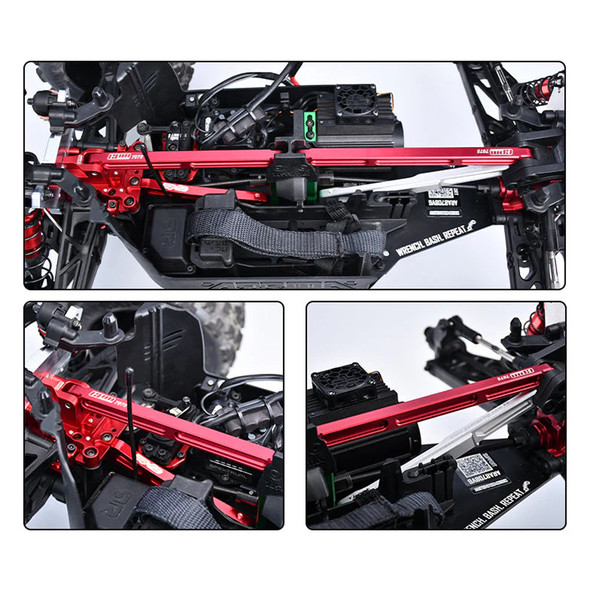 GPM Aluminum 7075 Alloy Center Brace Bar Blue for Arrma 1/8 KRATON 6S EXB V6