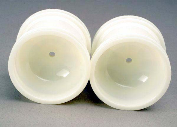 Traxxas 1972 Dyeable 2.2" Rear Truck Wheel White (2) Nitro Stampede Rustler Jato