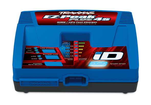 Traxxas 2981 EZ-Peak Plus 4S 8amp NiMH / Lipo Charger w/ iD Auto Battery Identification