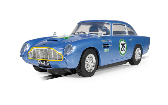 Scalextric C4599 Aston Martin DB5 - Blue / Yellow - Historic GT Racing 1/32 Slot Car