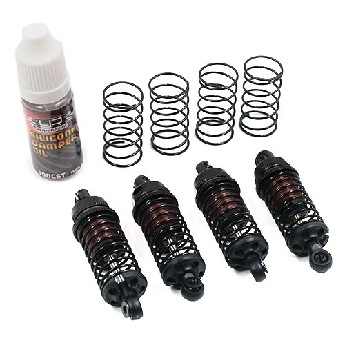 Yeah Racing DBB-1055BK QUTUS Slider 55mm Damper Shock Set (4) : 1/10 RC Drift Car Black