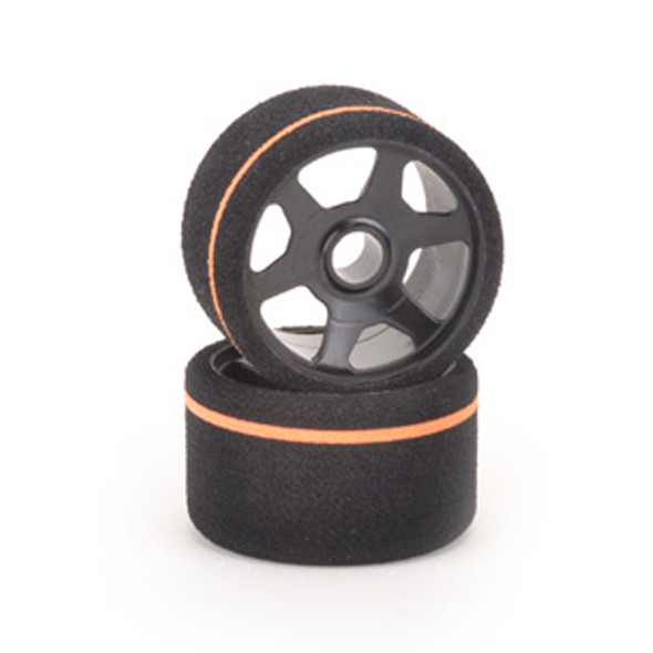 Contact RC JTCF 1/12 Front Foam Tires 32Shore Control Tyre 44mm Black Wheels (2)