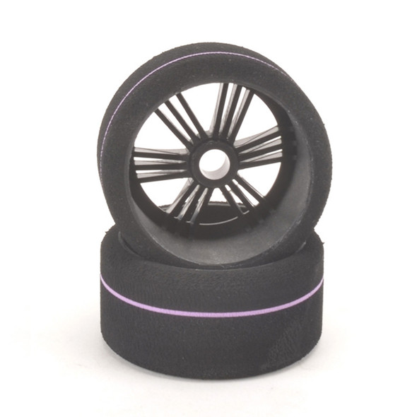 Contact RC JW2-38FA WGT10 Front Tires 38Sh w/ Black Carbon Rim 60mm Lilac (2)