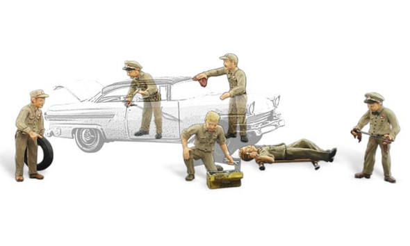Woodland Scenics Service Station Attendants HO Train Figures A1948