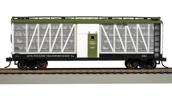 Bachmann 15902 Live Poultry Transportation Co. #251 (with Chickens) HO Scale