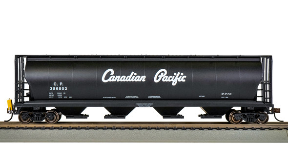 Bachmann 73804 Cylindrical Grain Hopper w/Flashing End of Train Device - Canadian Pacific #386502 HO Scale