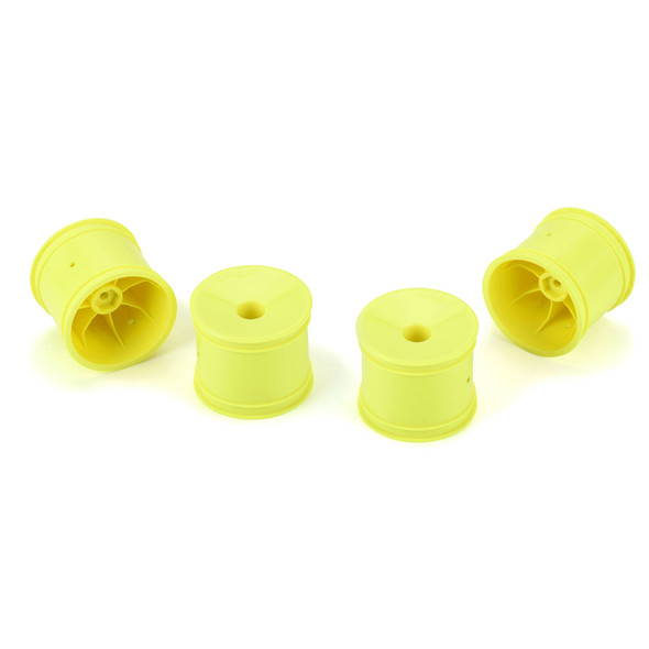 Pro-Line 1/10 Velocity F/R 2.2" 12mm Truck Wheels (4) Yellow for 22X-T & T6.4