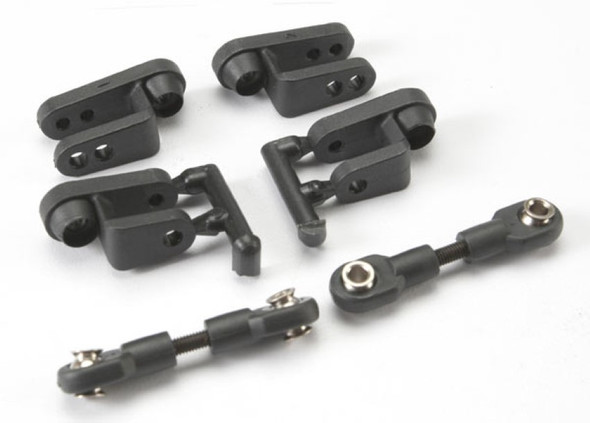 Traxxas 5345R Servo Horns Steering Long (2) Short (2)