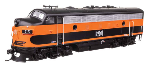 Walthers 11400 EMD F7 A-B Locomotive Set Standard DC Bessemer & Lake Erie #715A/715B HO Scale