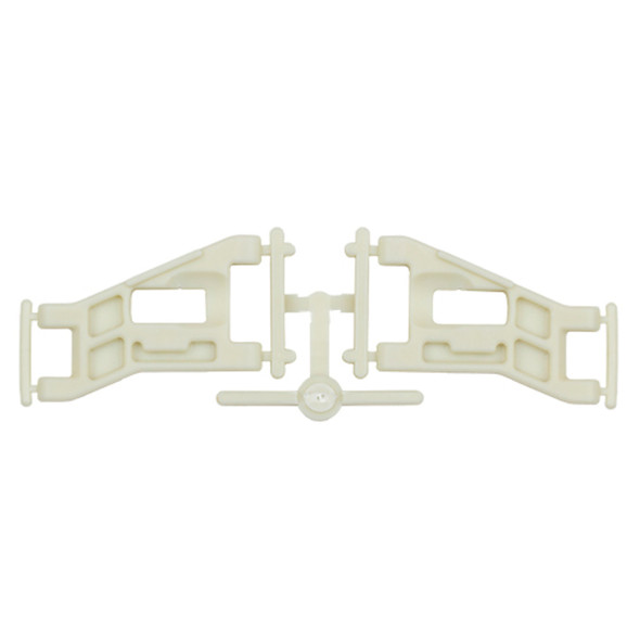 Associated 6204 Front Wide Suspension Arms, White for RC10