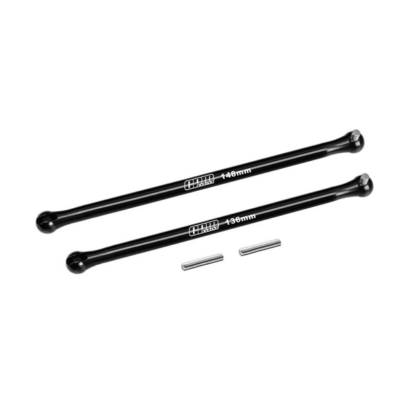 GPM Racing 4140 Carbon Steel Center CVD Driveshaft Black for 1/5 Outcast 8S BLX