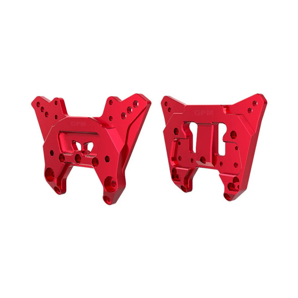 GPM Aluminum 7075-T6 Alloy Front & Rear Shock Tower Brace Red for 1/8 KRATON 6S