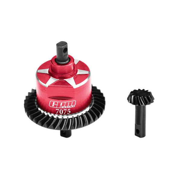 GPM 4140 Carbon Steel + 7075 Alloy Front Complete Differential Red for Slash 4X4