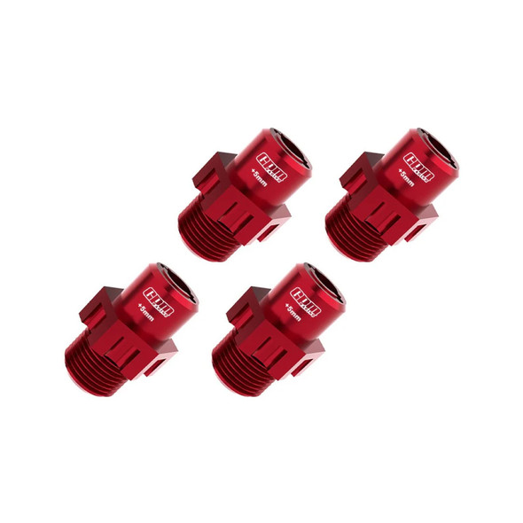 GPM Aluminum 7075 Alloy 17mm Wheel Hubs Widen 5mm Red for Traxxas 1:8 JATO 4X4 VXL