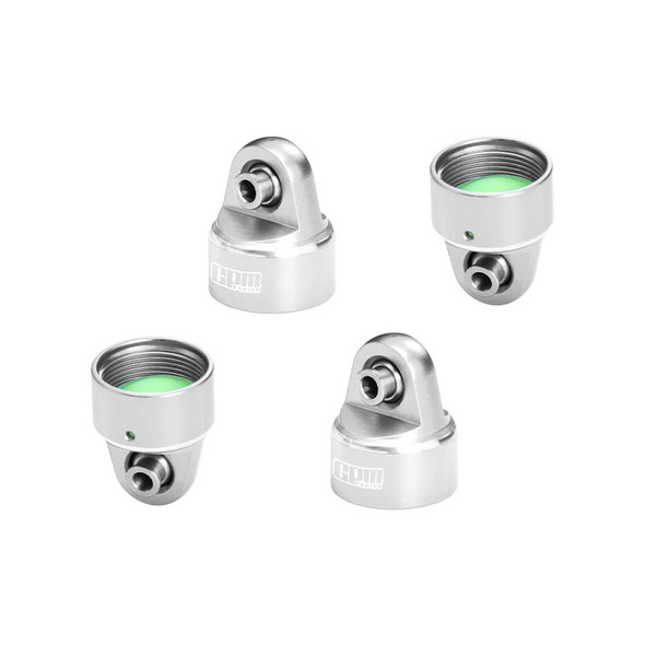 GPM Aluminum Shock Absorber Top Cap Silver (4) for Traxxas Pro Scale Sand Car