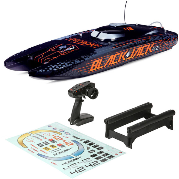 Pro Boat PRB08043T1 Blackjack 42" 8S Brushless Catamaran RTR Boat  Black/Orange Pro Boat PRB08043T1 Blackjack 42" 8S Brushless Catamaran RTR Boat  Black/Orange
