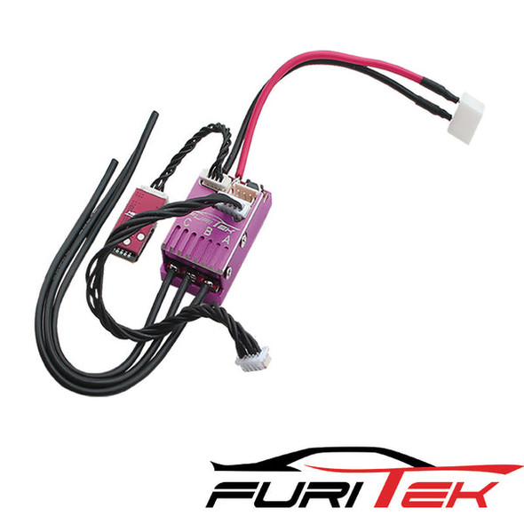 Furitek Cyclos 2S Lipo 20A/40A Brushless ESC Alum Purple Case for Drift/Race w/ Bluetooth