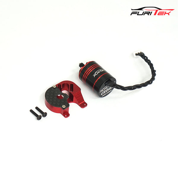 Furitek Cedar Inrunner Brushless Motor w/11T Steel Pinion & CNC Motor Mount Combo for SCX24