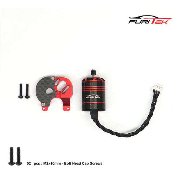Furitek Cedar Inrunner Brushless Motor w/11T Steel Pinion & CNC Motor Mount Combo for SCX24