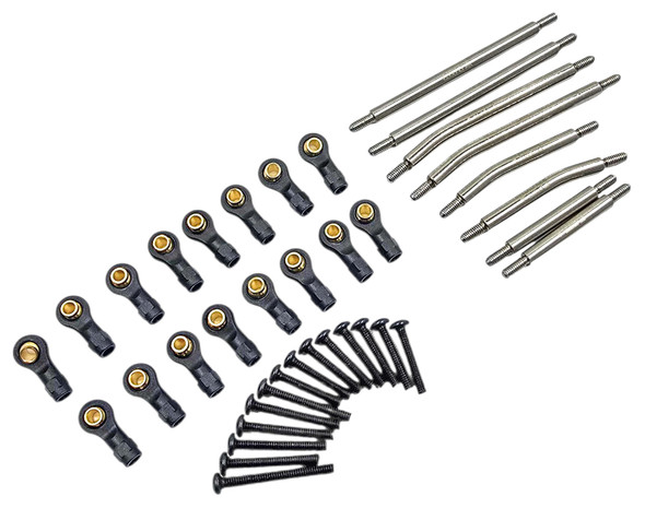 NHX RC Stainless Steel Suspension Links Set for TRX-4M 1/18th Scale Crawler