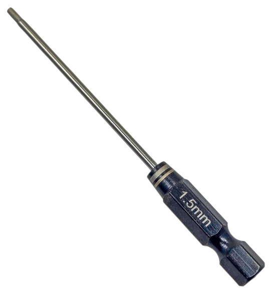 NHX RC Premium Power Tool Tip – 1.5mm Hex (77mm) – 1/4" (6.35mm) Driver Bit