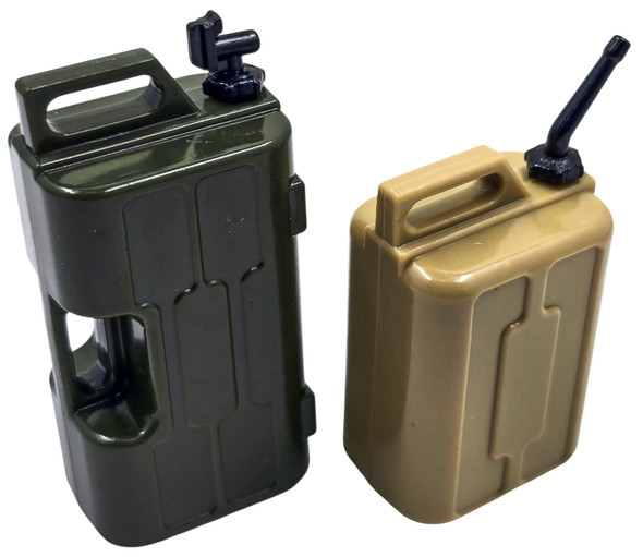 NHX RC Plastic Scale Oil Tank – Green & Tan – 1/10 RC Crawler Accessory