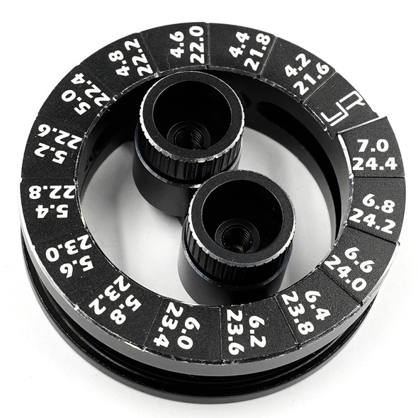 Yeah Racing YT-0225BK Aluminum Round Droop Gauge for 1/10 RC Touring Cars
