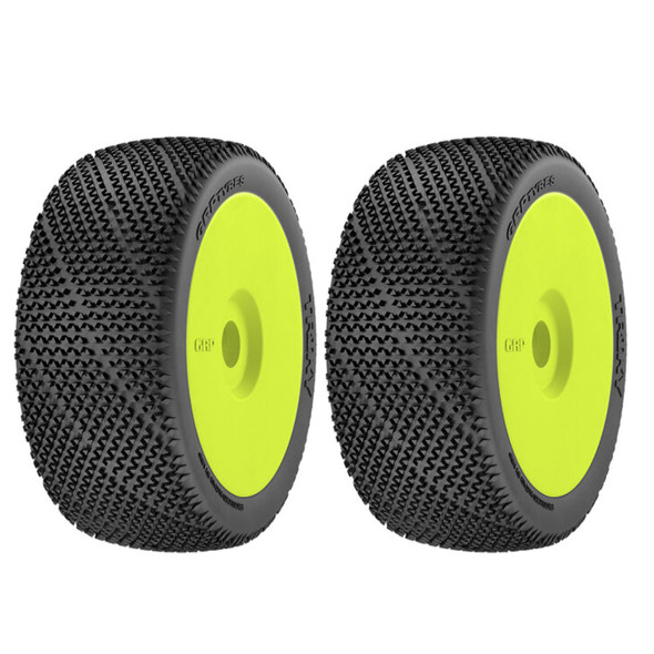 GRP GMY30-N35 1:8 BU TRIKY N35 Soft Tires w/New Yellow Wheel / Foam Insert (2)