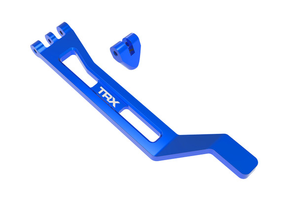 Traxxas 10726-BLUE Aluminum Battery Hold Down Blue w/ Post for Mini Maxx