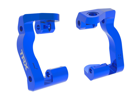 Traxxas 10733-BLUE Aluminum Caster Blocks (C-Hubs) Blue for Mini Maxx
