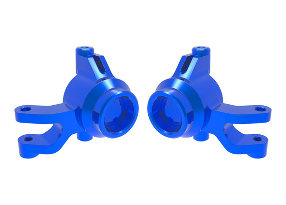 Traxxas 10734-BLUE Aluminum Steering Blocks Blue for Mini Maxx