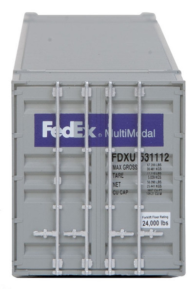 Walthers 53' Singamas Corrugated Side Container -FedEx MultiModal HO Scale
