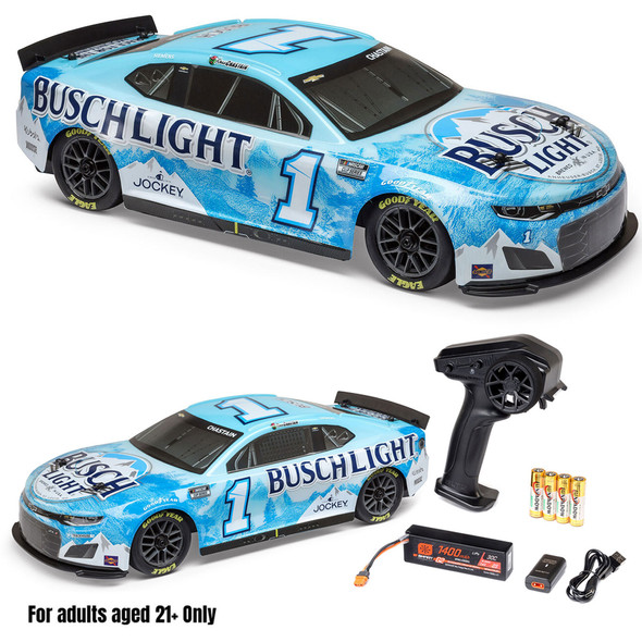 Losi LOS1122501 1/12 NASCAR RC Ross Chastain #1 Busch Light 2025 Chevrolet Camaro ZL1 2S AWD RTR
